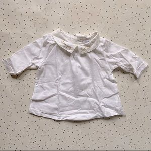 FRENCH “Happy Baby” embroidered top